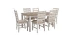 SKEMPTON  DINING ROOM TABLE WITH 6 CHAIRS