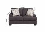 VAYDA 6 SEATER FABRIC SOFA SET - Image 4