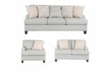 BRALYNN 6 SEATER FABRIC SOFA SET WITH OTTOMAN 35196
