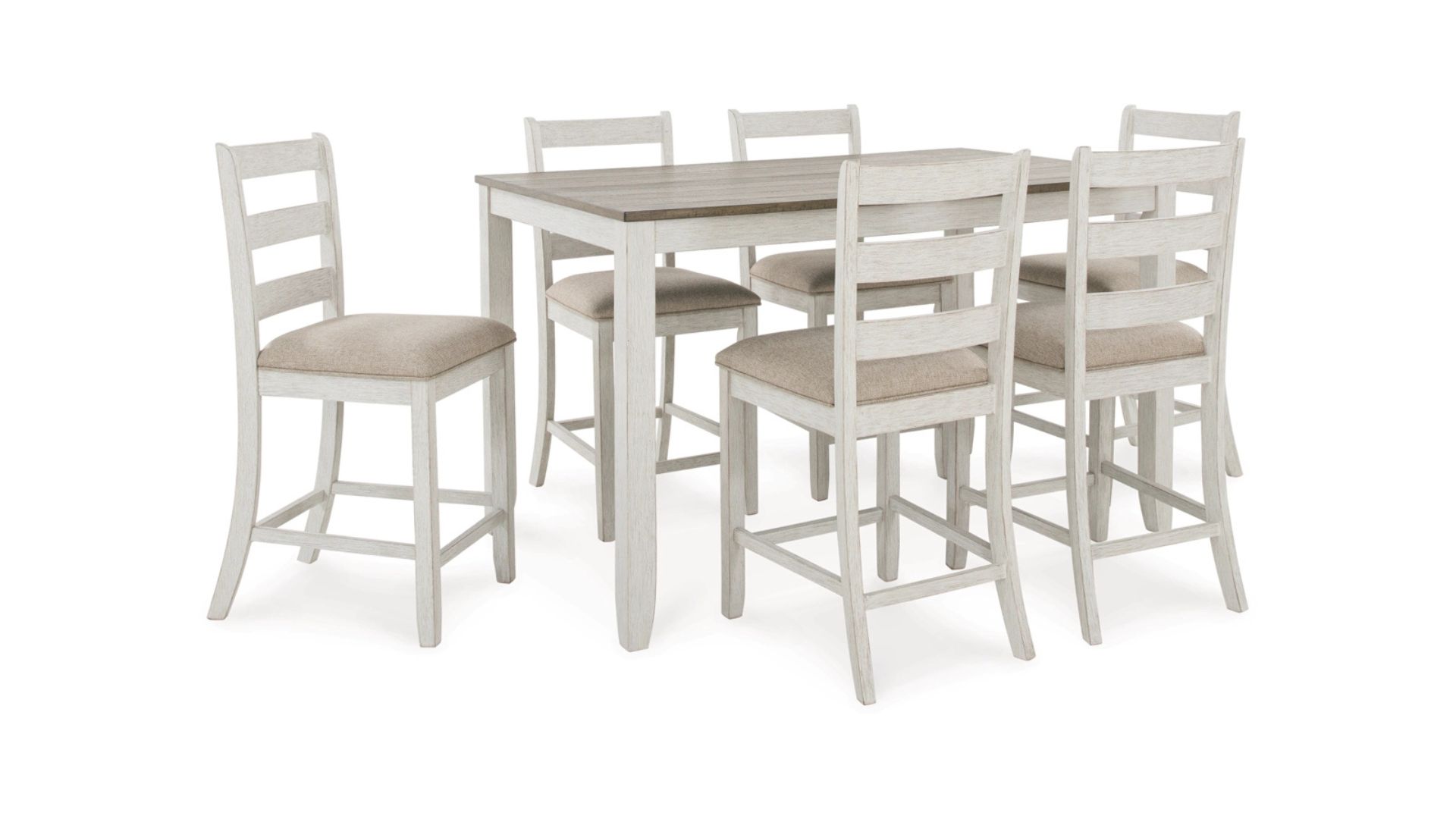 01K30R934558RRGYS7AR3G2PEC.jpg SKEMPTON COUNTER HEIGHT DINING SET WITH 6 CHAIRS - Image 1