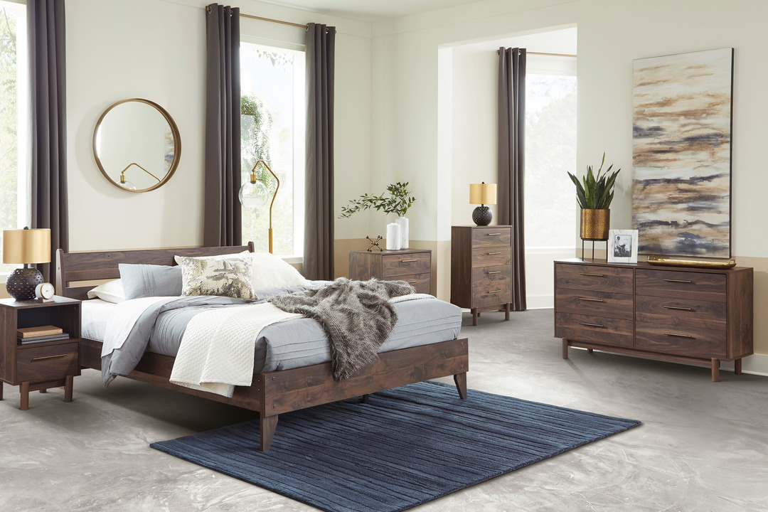 01K30R94DEBDWVF9AMB9KC3AGA.jpg CALVERSON BEDROOM SET (BED + 2 NIGHTSTANDS) - Image 1
