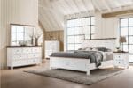 WESTCONI QUEEN BEDROOM SUITE (BED + 2 NIGHTSTANDS + MIRRORED DRESSER + CHEST OF DRAWERS) - Image 4