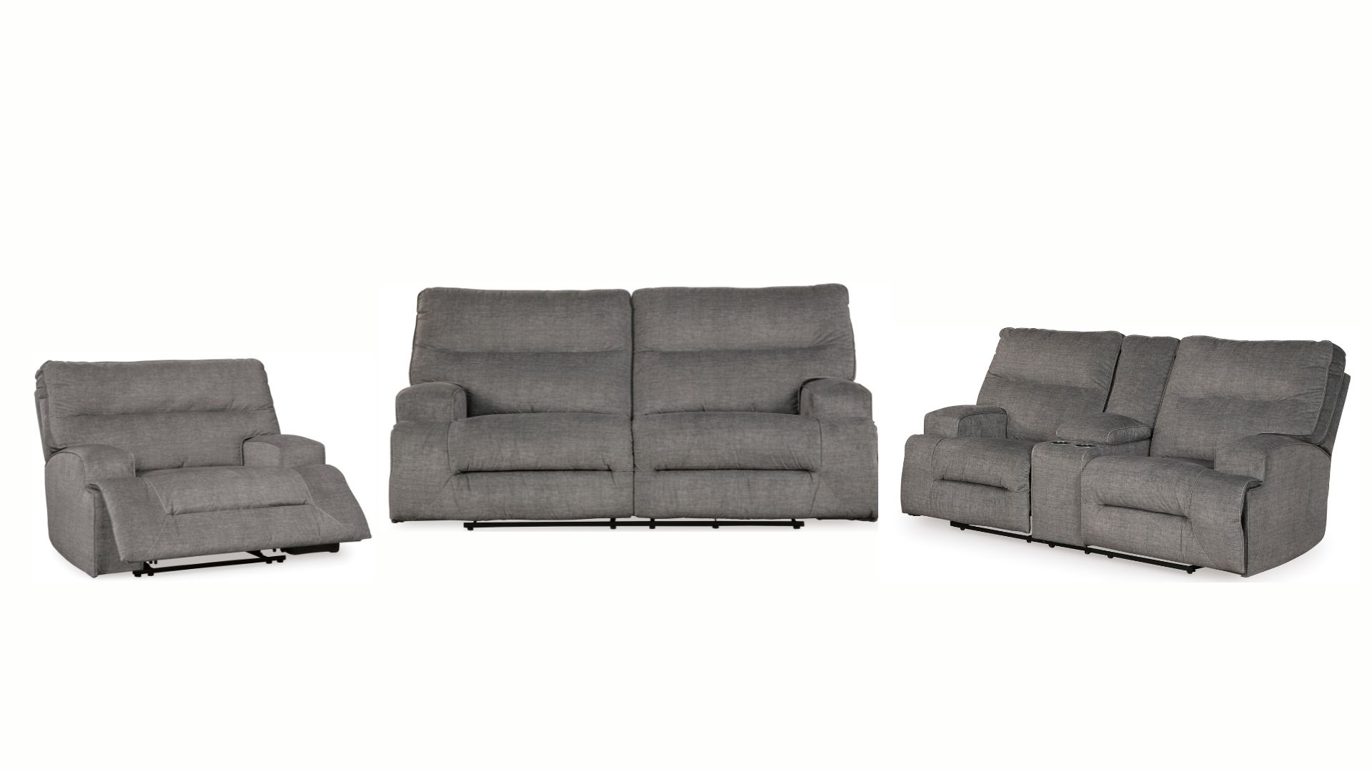 xr:d:DAFyLgjN3PM:128,j:440645501012617851,t:24021407 COOMBS RECLINING 6 SEATER SOFA SET - Image 1