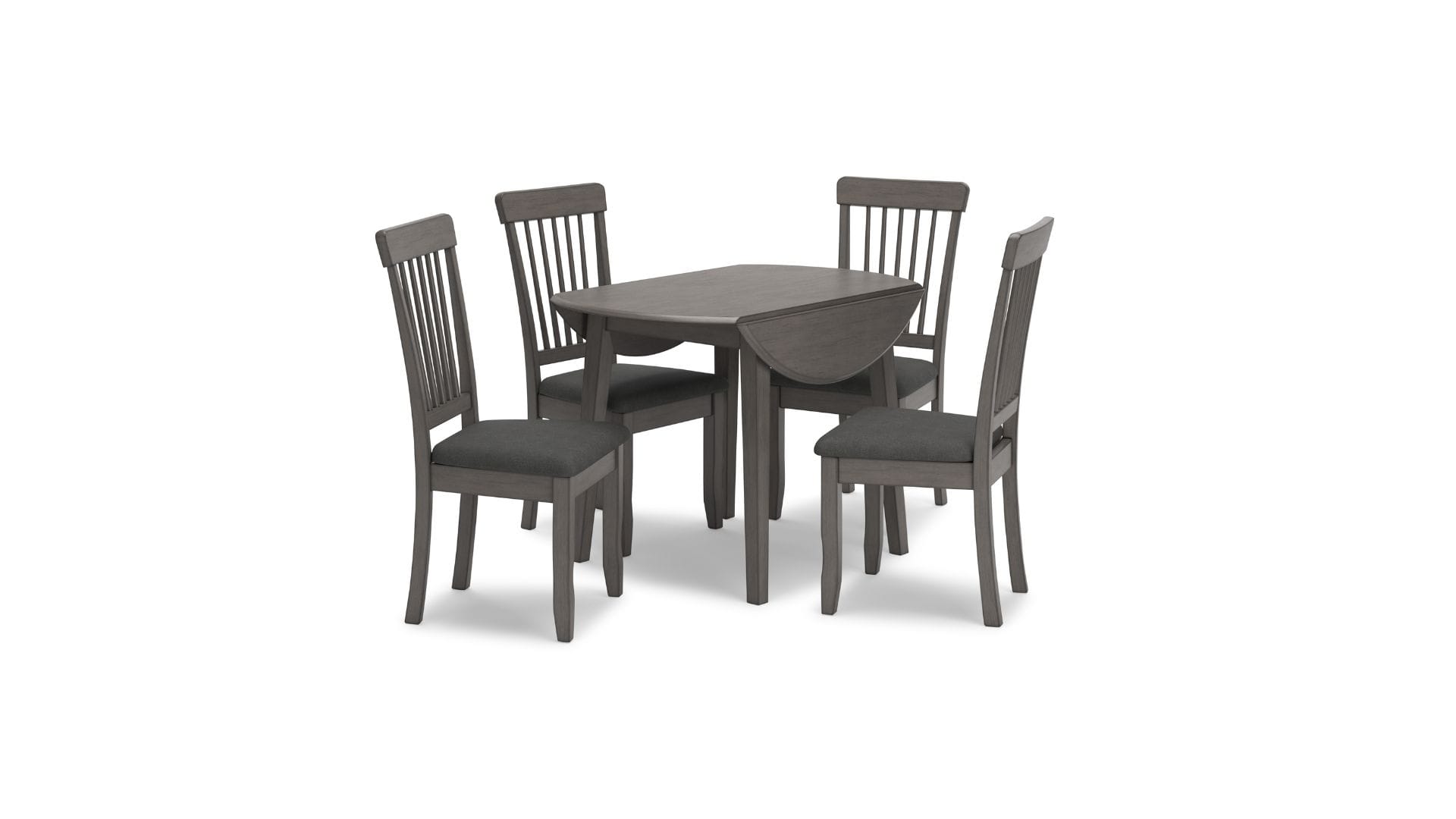 01K30R95TXE2QZMECJQ8EWC17Z.jpg SHULLDEN DROP LEAF DINING SET WITH 4 CHAIRS - Image 1