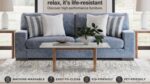 BELVOIR SOFA SET - BLUE - Image 2
