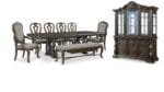 MAYLEE DINING TABLE WITH 6 CHAIRS, BUFFET AND HUTCH