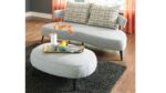 HOLLYANN 3 SEATER SOFA WITH OTTOMAN (GRAY) - Image 4