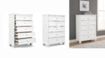 FORTMAN BEDROOM SUITE (BED + 2 NIGHSTANDS + MIRRORED DRESSER + CHEST OF DRAWERS) - Image 2