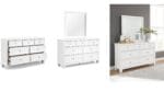 FORTMAN BEDROOM SUITE (BED + 2 NIGHSTANDS + MIRRORED DRESSER + CHEST OF DRAWERS) - Image 3