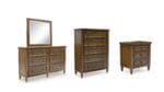 STURLAYNE KING BEDROOM SET (BED + 2 NIGHTSTANDS + MIRRORED DRESSER + CHEST OF DRAWERS) - Image 6