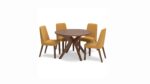 LYNCOTT ROUND DINING SET WITH 4 CHAIRS