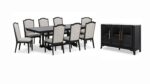 WELLTERN DINING SET WITH 8 CHAIRS AND A SERVER