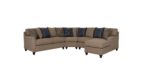 HUNTSWORTH SECTIONAL SOFA SET - BROWN