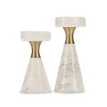 A52000252 CANDLE HOLDER SET 2PC(ASH)