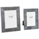 A52000366 PHOTO FRAME SET 2PC SET (ASH)