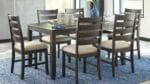 ROKANE DINING ROOM TABLE WITH 6 CHAIRS - Image 10