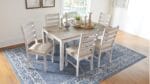 SKEMPTON  DINING ROOM TABLE WITH 6 CHAIRS - Image 8
