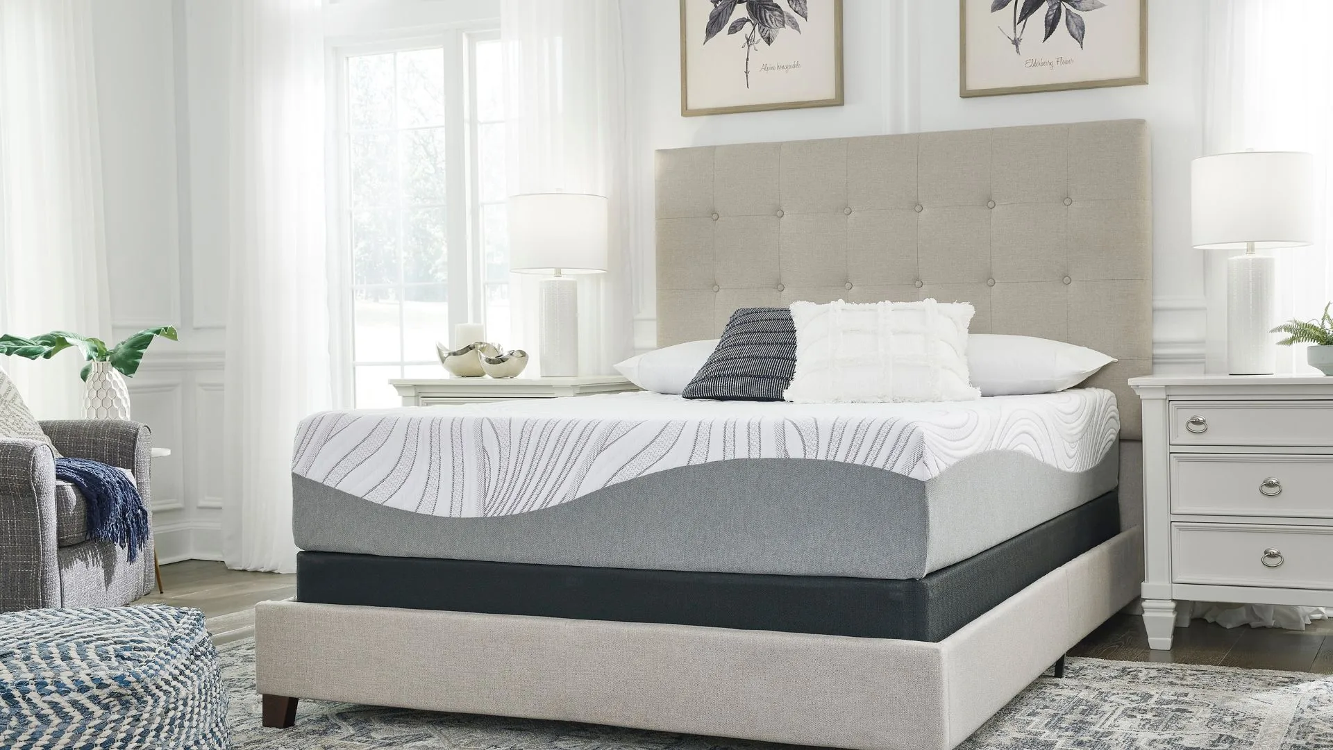 M59341W2 KING MATTRESS 12 INCH MEM FOAM (ASH) - Image 7