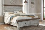 HAVALANCE BEDROOM SUITE (BED + 2 NIGHTSTANDS  + MIRRORED DRESSER + CHEST OF DRAWERS) - Image 7