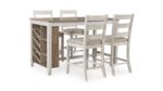 SKEMPTOM COUNTER DINING SET WITH 4 CHAIRS - Image 5