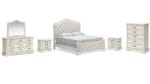 ARLENDYNE BEDROOM SUITE ( BED + 2 NIGHTSTANDS + MIRRORED DRESSER + CHEST OF DRAWERS) - Image 5