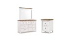 WESTCONI KING BEDROOM SET ( BED + 2 NIGHTSTANDS + MIRRORED DRESSER) - Image 7
