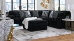 MIDNIGHT MADNESS SECTIONAL SOFA WITH OTTOMAN - Image 8