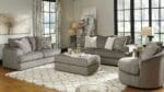 SOLETREN GREY 7  SEATER SOFA SET WITH A SWIVEL CHAIR - Image 8