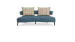 HOLLYANN  3  SEATER SOFA WITH OTTOMAN (BLUE) - Image 7