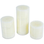 A52000488 PILLAR CANDLE 3PC SET (ASH) - Image 2