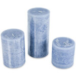 A52000489 PILLAR CANDLE 3PC SET (ASH) - Image 2