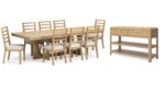 RENCOTT DINING SET WITH 8 CHAIRS AND A SERVER