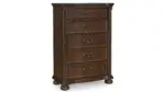 B764-46 FIVE DRAWER CHEST LAVINTON (ASH) - Image 3