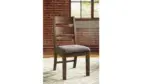 ZENFIELD MEDIUM BROWN SIDE CHAIR (SET OF 2)