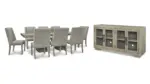 FAWNBURG DINING SET WITH 6 CHAIRS AND A SERVER