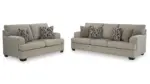 STONEMEADE TAUPE SOFA SET WITH OTTOMAN - Image 4
