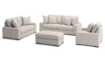 CALDEN 6 SEATER SOFA SET WITH OTTOMAN