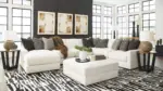 ELISSA COURT NEXT-GEN NUVELLA™ PERFORMANCE FABRIC SECTIONAL SOFA SET WITH OTTOMAN - Image 3