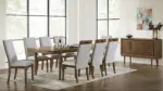 LYNCOTT EXTENDABLE DINING SET WITH 8 CHAIRS AND A SERVER - Image 2