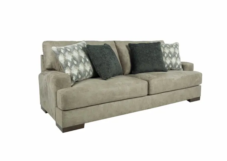 CARETTI 6 SEATER FABRIC SOFA SET WITH OTTOMAN 12398