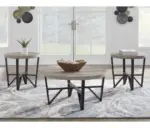OCCASIONAL TABLE SET 3PC SET DEANLEE (ASH) T235-13