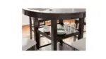 LANGWEST COUNTER HEIGHT DINING SET WITH 4 CHAIRS