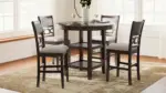 LANGWEST COUNTER HEIGHT DINING SET WITH 4 CHAIRS