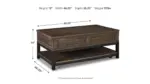 JOHURST LIFT TOP COFFEE TABLE