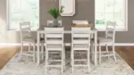 SKEMPTON COUNTER HEIGHT DINING SET WITH 6 CHAIRS