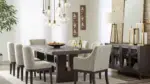 BURKHAUS DINING SUITE WITH 8 CHAIRS