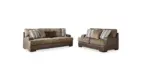 ALESBURY 6 SEATER SOFA SET WITH A SWIVEL CHAIR