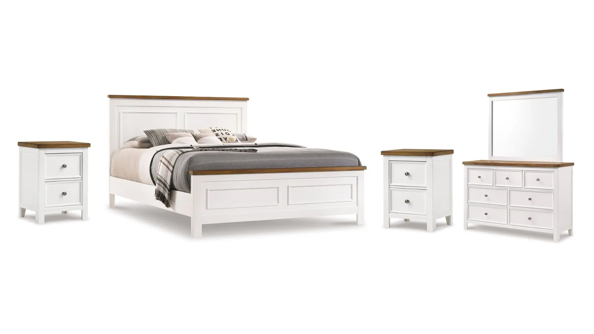 3000156_01K30R964WWTV2M72H0M51FFF5.jpg WESTCONI KING BEDROOM SET ( BED + 2 NIGHTSTANDS + MIRRORED DRESSER)