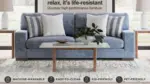 BELVOIR SOFA SET - BLUE