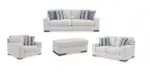 BELVOIR SOFA SET - WHITE